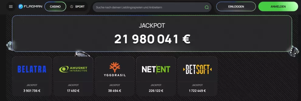 Flagman Casino Willkommensbonus 150% bis zu 610 Euro